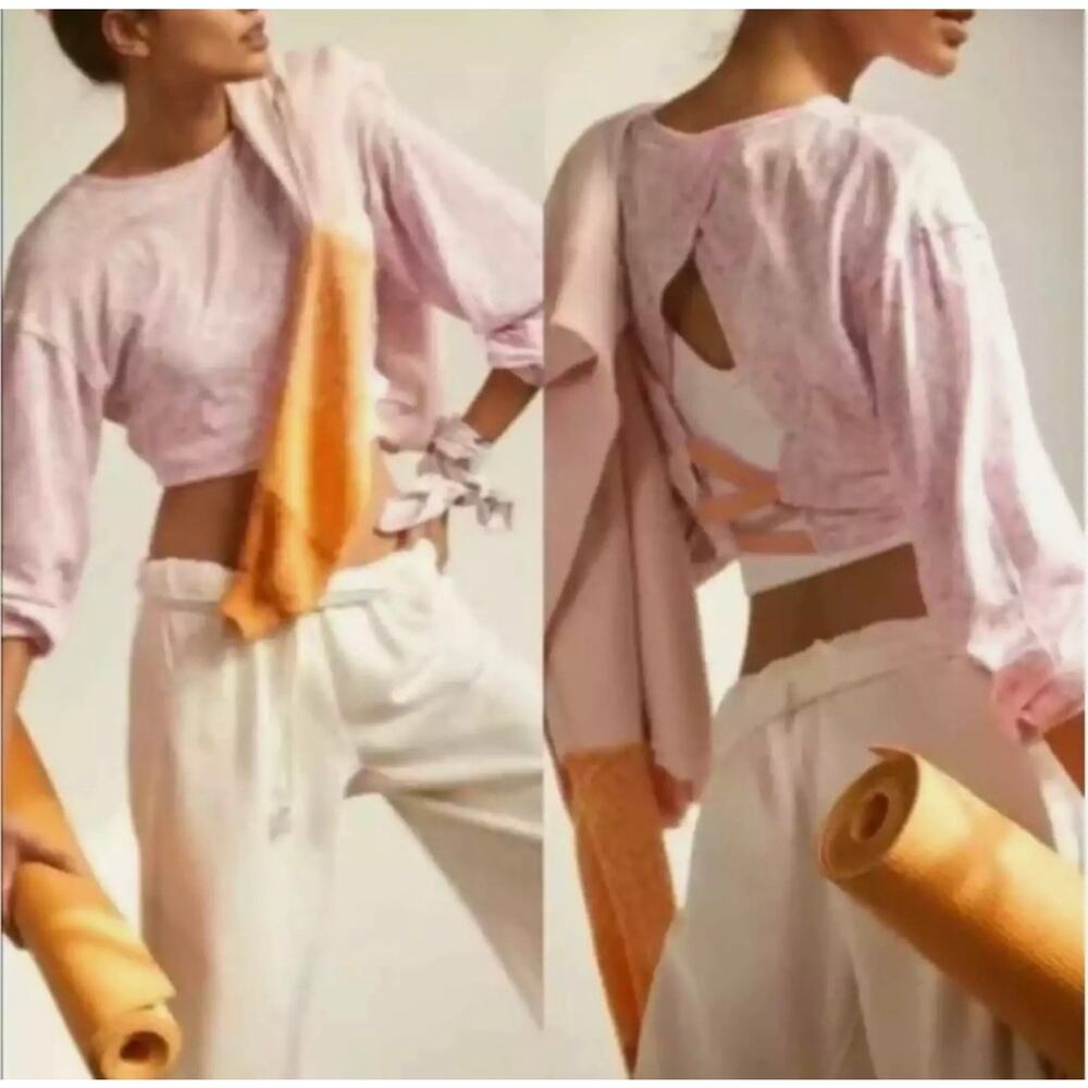 Free People FP Movement Backstage Open Back cropped top